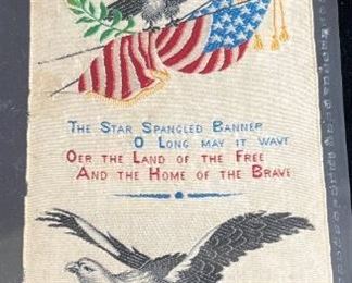 044 1893 Columbian Exposition StarSpangled Banner Woven Ribbon