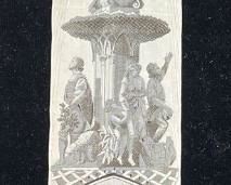053 1880 Cincinnati Industrial Exposition Woven Bookmark