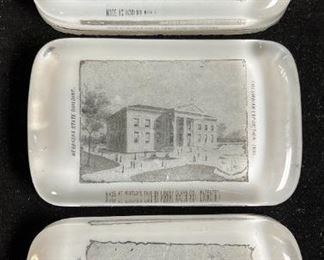 056 1893 Colombian Exposition State Building Paperweights