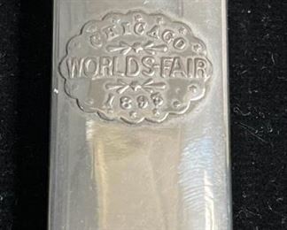 Chicago Worlds Fair Match Safe 1893