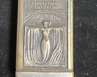 073 1901 Pan American Expo Match Safe