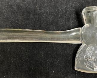 076 George Washington Libbey Glass Axe Chicago 1893 Worlds Fair Collectible