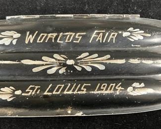 078 1904 Exposition Metal Cigar Holder St Louis Worlds Fair