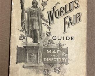 101 1893 Official Worlds Fair Guide Maps and Directory