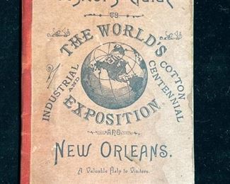 109 1885 Visitors guide to the Worlds Industrial and Cotton Centennial Exposition, New Orleans