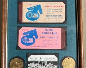 123 Seattle Worlds Fair Framed Collection