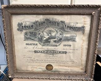 124 E Elanbass Alaskan Yukon Pacific Exposition Award