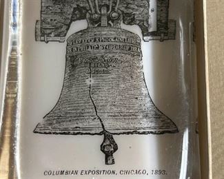  151 Libby Glass Co Columbia Worlds Fair Paperweight in Box