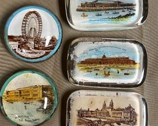  152 1893 Worlds Columbian Exposition Souvenir Paperweights