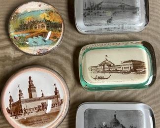 154 Worlds Columbian Exposition Souvenir Paperweights