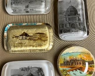 155 Worlds Columbian Exposition Souvenir Paperweight