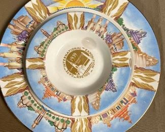 168 1939 Golden Gate Expo Ashtray  Plate
