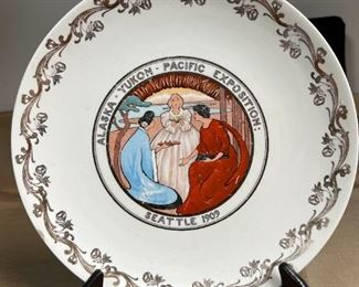 172 Seattle Alaska Yukon Pacific Expo Plate by Globe