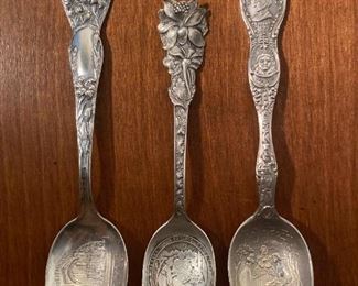 218 Alaskan Yukon Pacific Expo.Sterling Souvenir Spoons