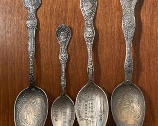 220 Alaskan Yukon Pacific Joseph Mayer Sterling Souvenir Spoons
