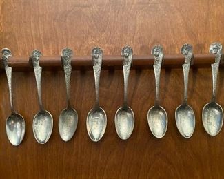 224 1893 Worlds Columbian Expo Souvenir Spoons
