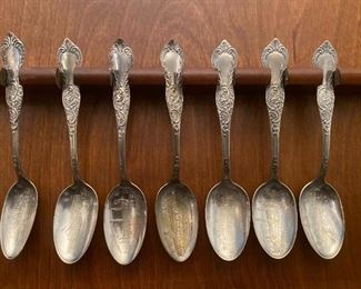227 LEONARD MFG CO WORLDS FAIR SOUVENIR COLLECTORS SPOONS