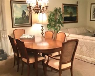Dining Table and Six Chairs 