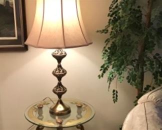 Hollywood Regency Side Table 