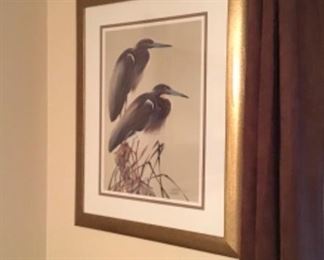 Pair of Bird Prints signed and numbered 