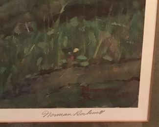 Norman Rockwell pencil signature 