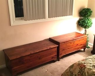 Vintage Cedar Trunks 