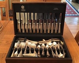Arthur Price of England Silverplate Flatware Service for Twelve
