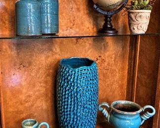 Turquoise colored decorative selections