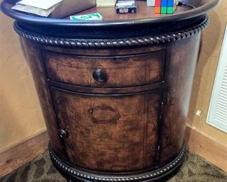 Small round side table