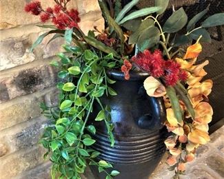Decorative jug with artificial arrangement