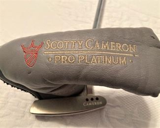 2000 Scotty Cameron Pro Platinum Mid-Slant putter and headcover