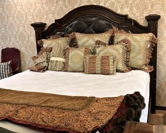 King bed; bedding