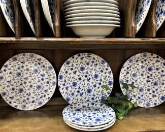 Blue & white dishes