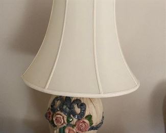 One of two matching lamps