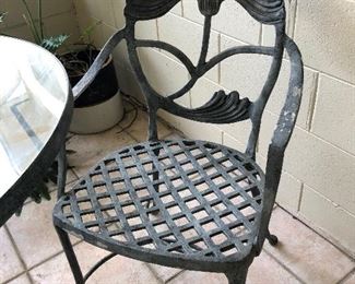 Wrought iron chairs