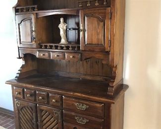 Solid wood hutch
