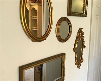 Assorted wall mirrors