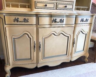 Base of French Provincial hutch