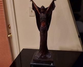 Chiparus bronze 23 1/2" tall