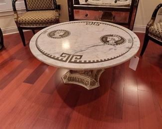 Carved marble table