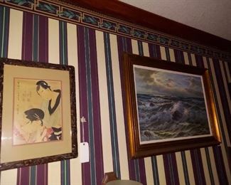 Japanese wood block print