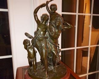 Closing bronze 17 1/2" tall