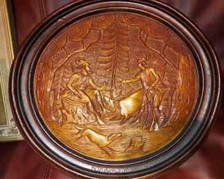 German hand carved wood