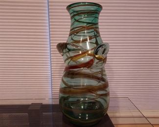 Signed Polish art glass