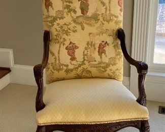 Front of formal chair 