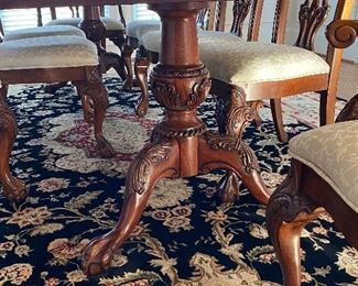 Pedestal on dining table 