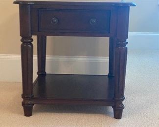 End table with drawer square shape