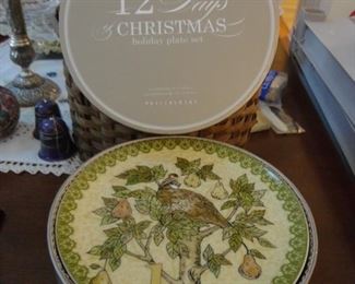 Pottery Barn 12 Days of Christmas Plates