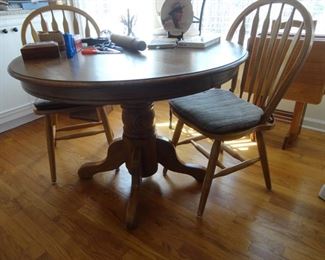 Oak Table with 2 Chairs