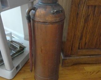 Vintage Copper Fire Extinguisher